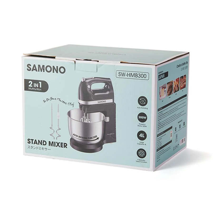 STAND MIXER samono SAMONO Mixer 4L Stainless Bowl  300W SW-HMB300 HMB300