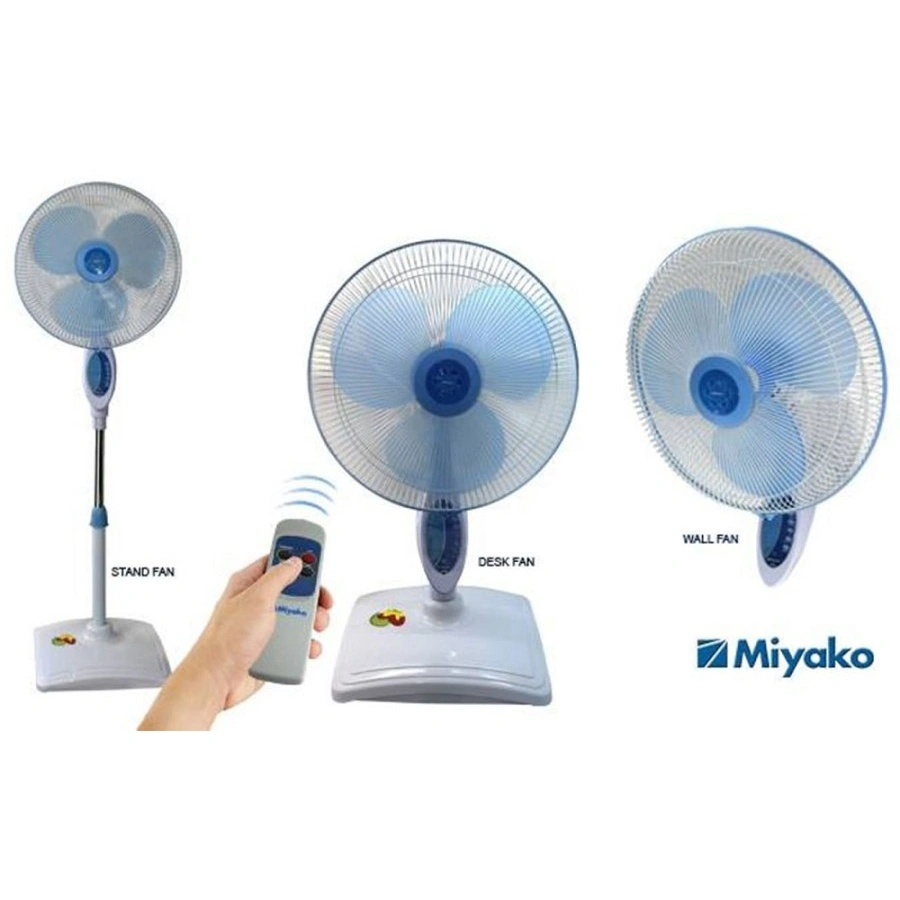 KIPAS MIYAKO Stand Fan - 3 in 1 - Remote - TJR101 TJR-101 biru