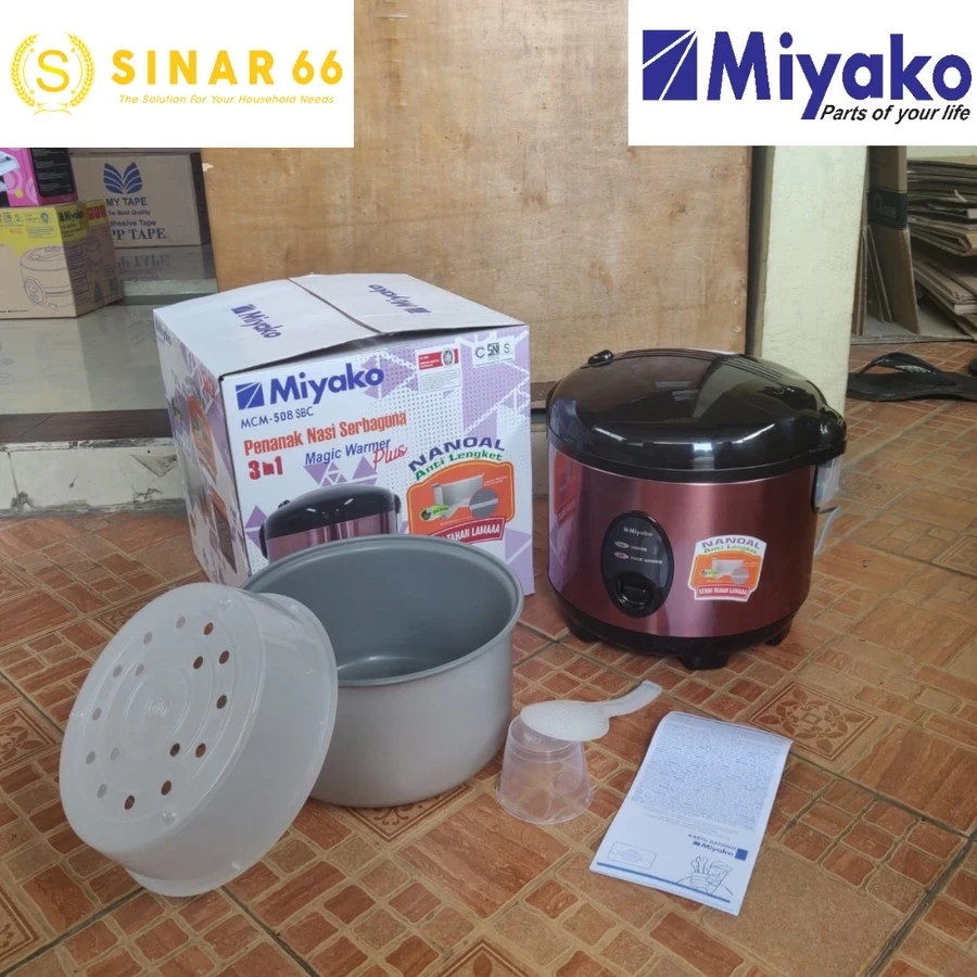 MIYAKO MCM 508 SBC Magic Com Rice Cooker 3IN1 MCM508 SBC mcm508 508SBC