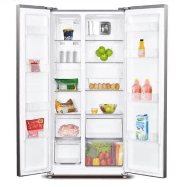 KULKAS SHARP SIDE BY SIDE SJ IS 61GABK SJIS61GABK INVERTER GLASS TEMPERED