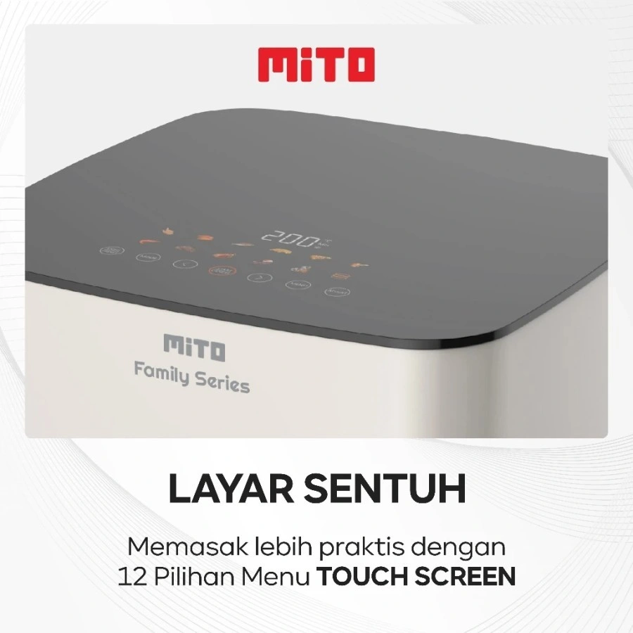 Mito AIR FRIER AF20 8LITER NEW AF-20 AF 20 8liter Jumbo XXL