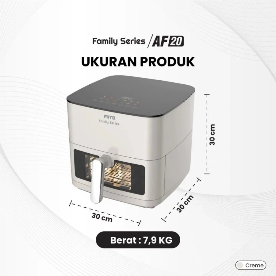 Mito AIR FRIER AF20 8LITER NEW AF-20 AF 20 8liter Jumbo XXL