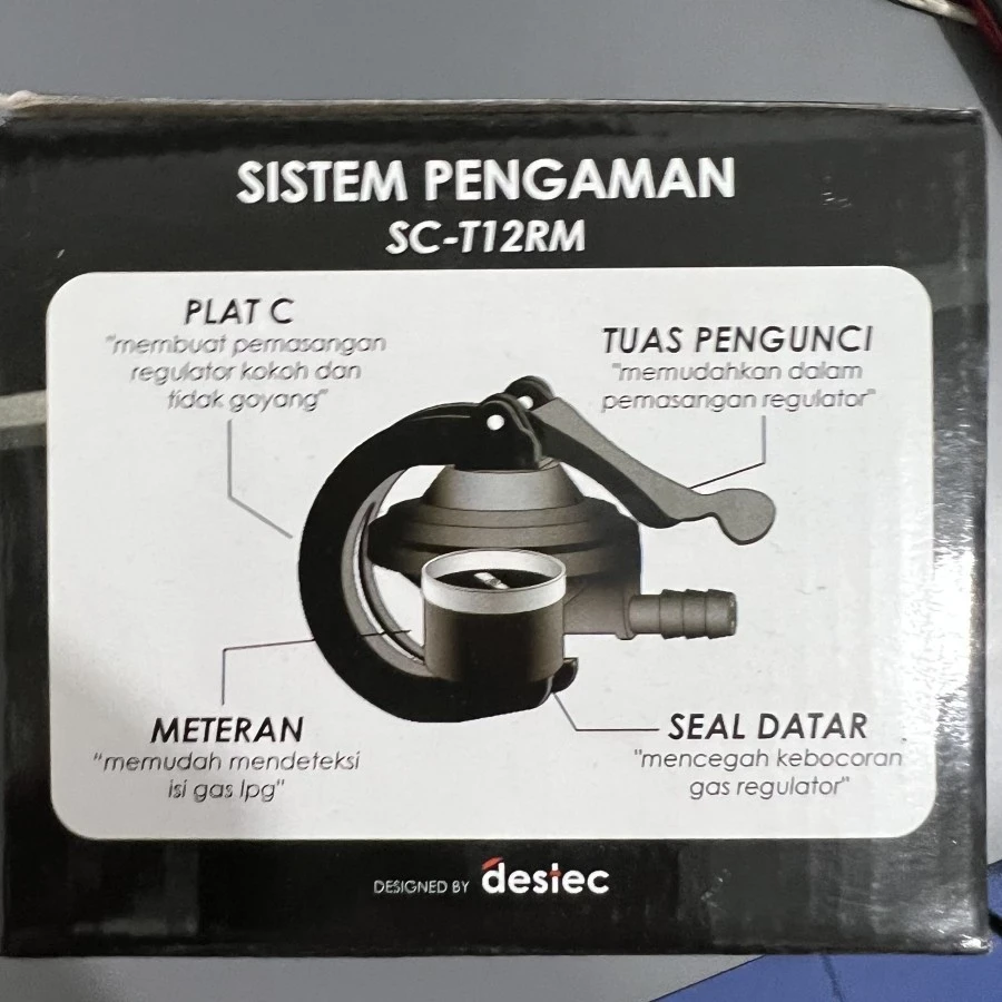 Regulator Gas StarCam SC-T12RM 12RM Tekanan Rendah dengan Indikator Meter
