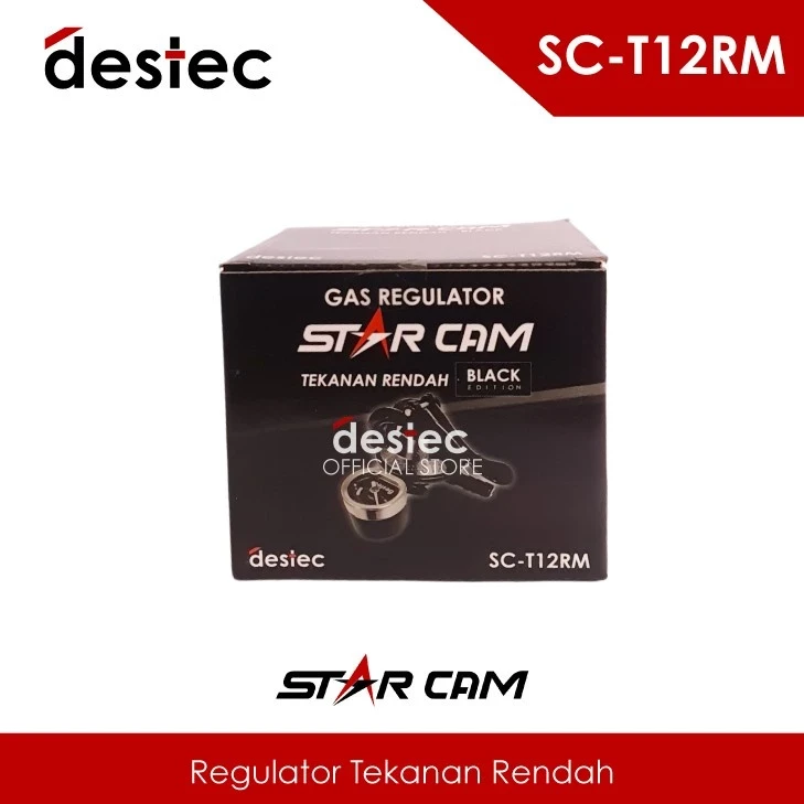 Regulator Gas StarCam SC-T12RM 12RM Tekanan Rendah dengan Indikator Meter