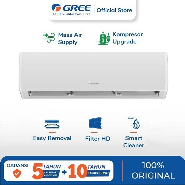 AC Gree Standard 0,75 3/4 pk GWC07MOO5 - 07MOO5 3/4PK GARANSI RESMI 7moO5