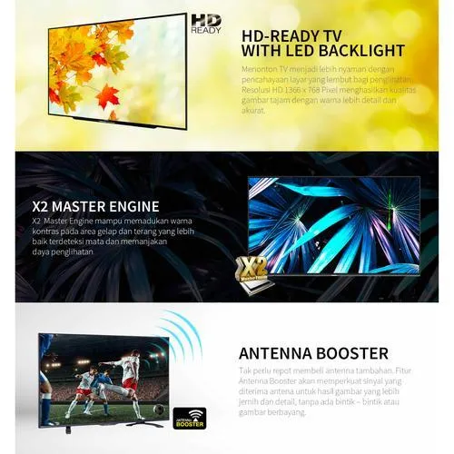 SHARP TV LED 42 INCH 2TC-42FD1 42FD1 digital tv full hd