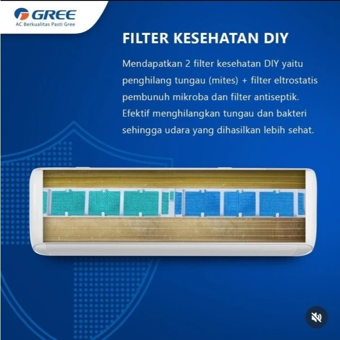 AC GREE DELUXE 1 PK 9N1A NON INVERTER black diamond GWC 09N1A GARANSI RESMI uNIT