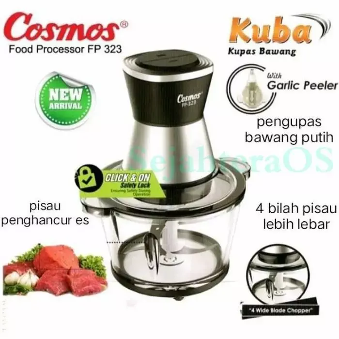 FOOD PROCESSOR COSMOS chopper cosmos FP323 FP-323 FP 323 1.7 LITER