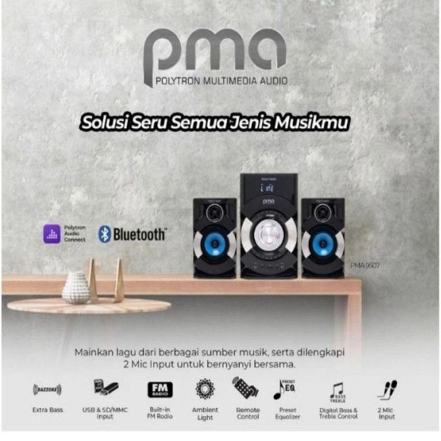 SPEAKER MULTIMEDIA POLYTRON PMA-9527 PMA 9527 PMA9527 NEW BAZZOKE