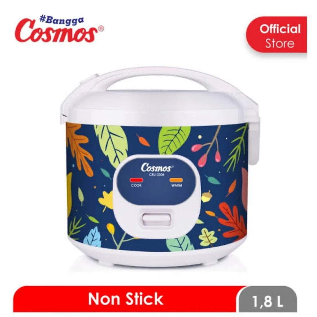 Rice Cooker Cosmos Non Stick 1,8 Liter CRJ3306 CRJ-3306
