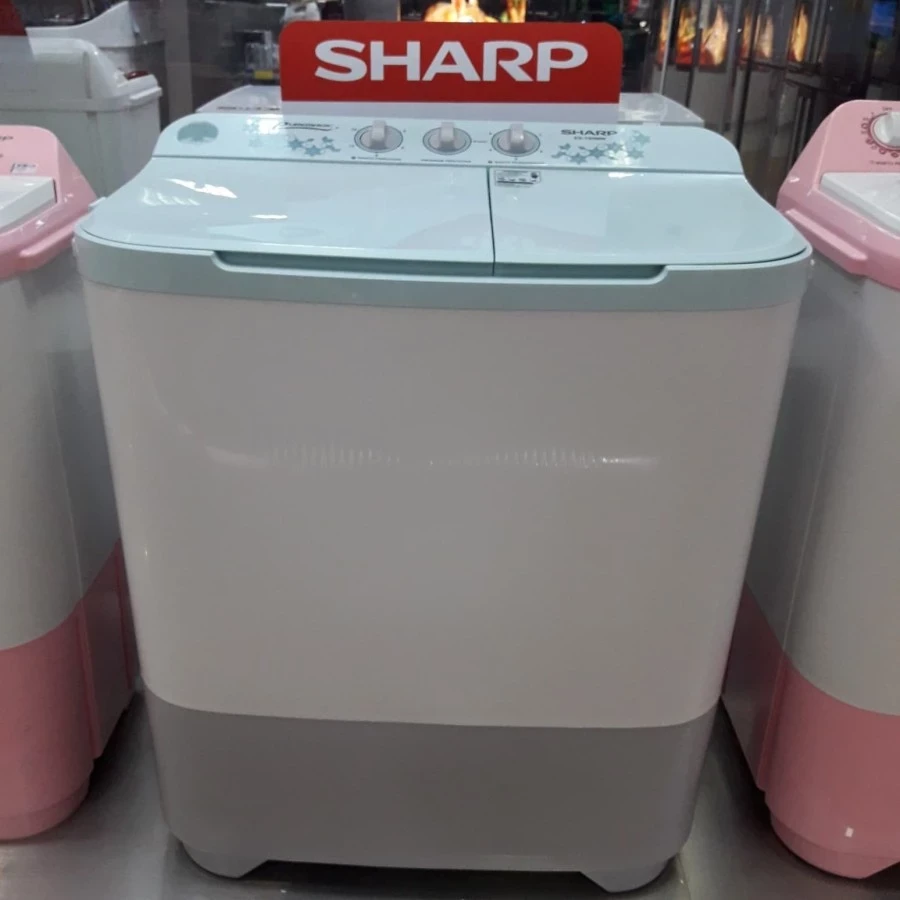 MESIN CUCI 2 TABUNG SHARP EST90MW EST 90MW BISA COD PONTIANAK