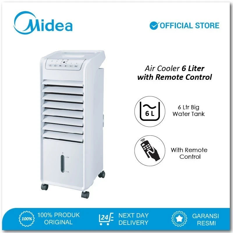 AIR COOLER MIDEA 6 LITER AC100 A AC-100A AC100A pake remot