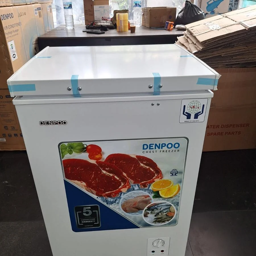 CHEST FREEZER DENPOO 100 LITER SCF-128 CG SCF128