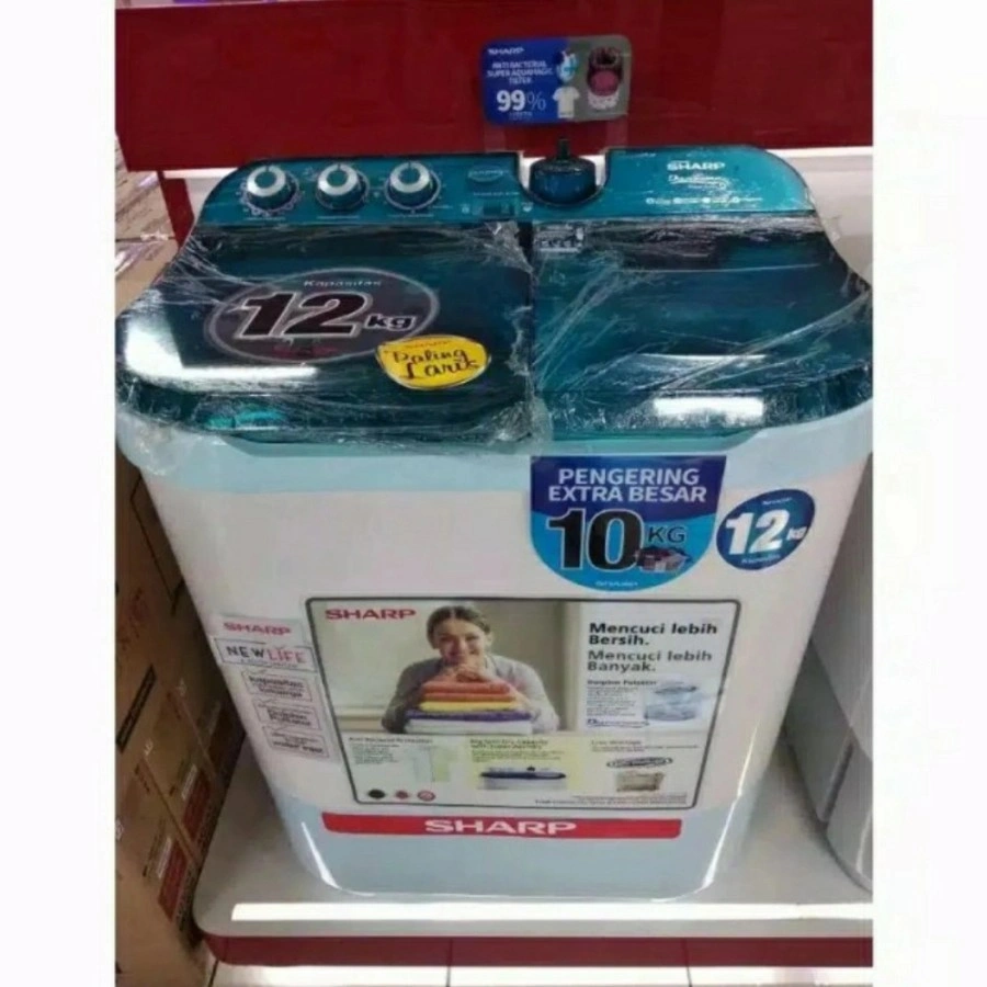 MESIN CUCI SHARP MANUAL 12KG EST1270  EST-1270SJ EST 1270