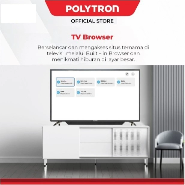 Polytron LED TV 40inch Easy Smart 40