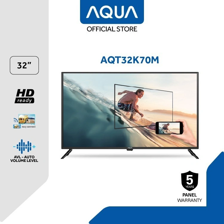 AQUA LED TV 32 inch Aqua AQT32K70M 32 Inch Miracast TV 32K70M Digital