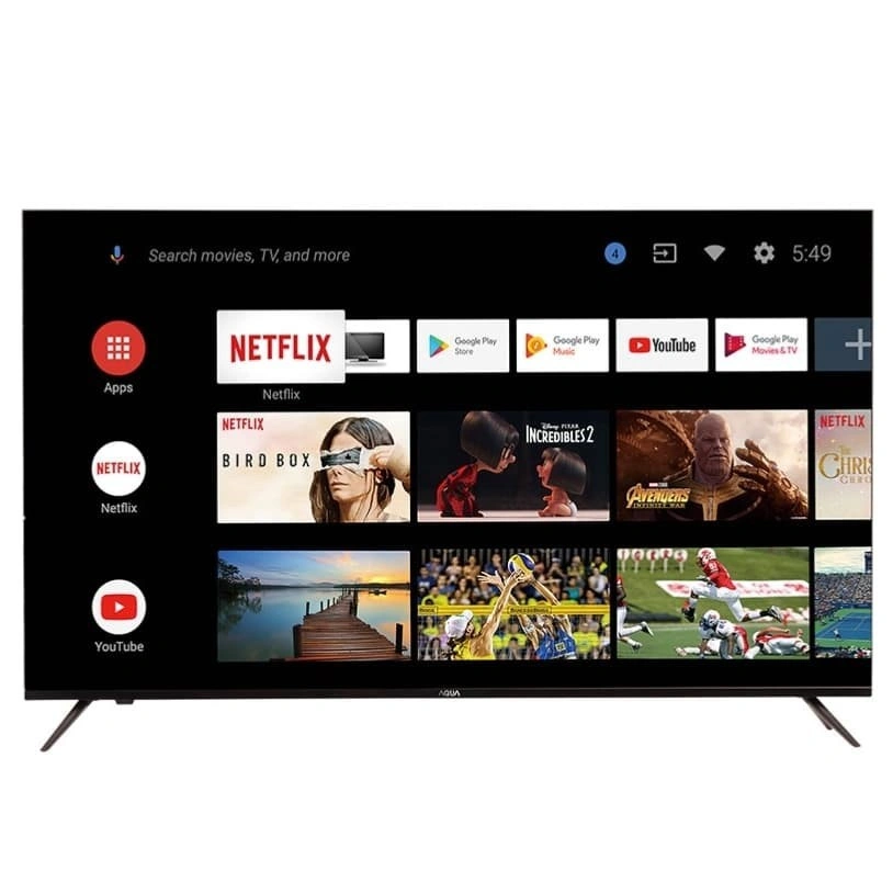 AQUA LED ANDROID TV AQUA 43 INCH ANDROID SMART FULL HD FHD AQT43K80FX AQT 43K80FX