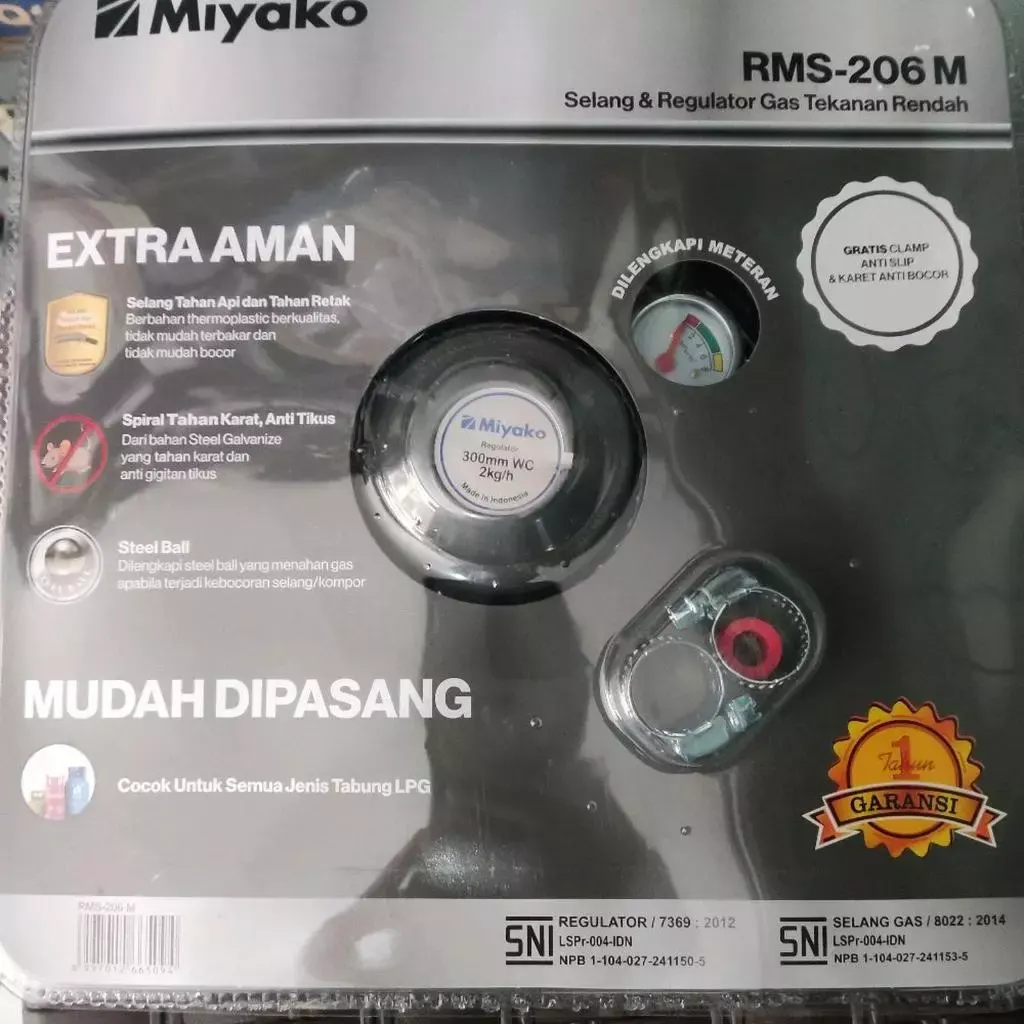 Selang gas dan Regulator Miyako RMS-206 RMS206 RMS 206