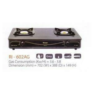 KOMPOR GAS RINNAI RI 602AG RI602AG api lilin 602BGX 602 BGX TORNADO
