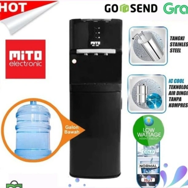 Mito Dispenser GALON BAWAH 3 kran MD666 MD 666 MURAH BERGARANSI